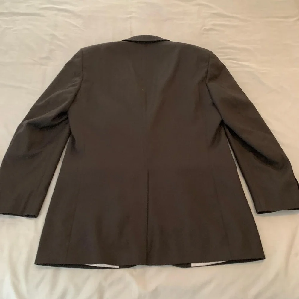 Alexander Julian Colours Blazer Mens 40 Black Two Button Notch Lapel Jacket